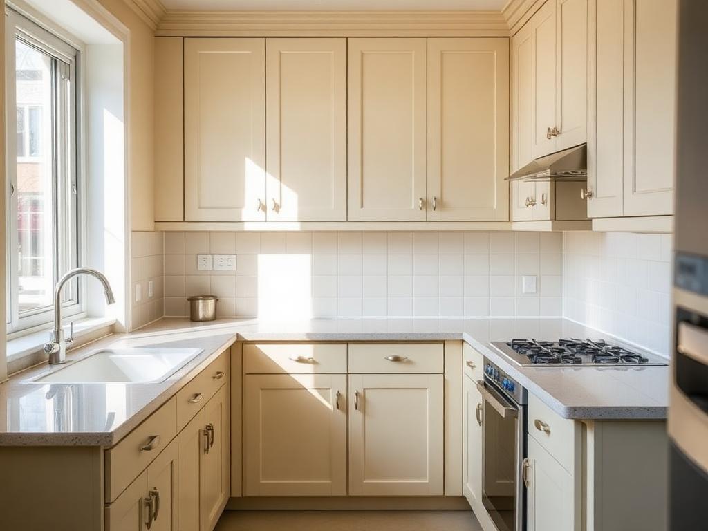 Residential kitchen spotless after a deep clean